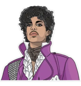 The Found Prince Purple Reign Jacket Sticker