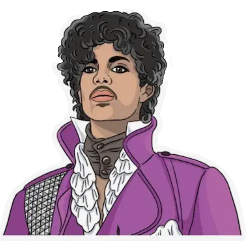 The Found Prince Purple Reign Jacket Sticker