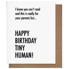 Pretty Alright Goods Tiny Human Birthday Card