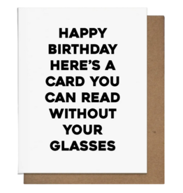 Pretty Alright Goods Glasses Birthday Card