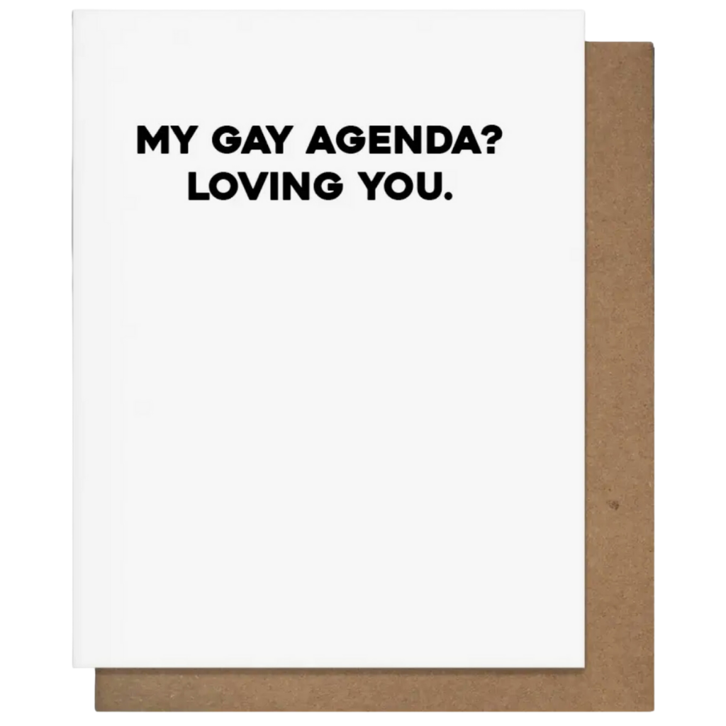 Pretty Alright Goods Gay Agenda Card