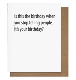 Pretty Alright Goods Hide Birthday Card
