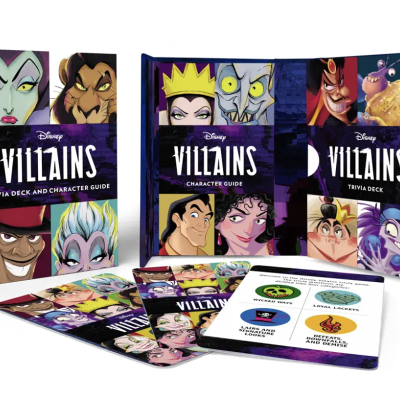 Hachette Disney Villains Trivia Deck and Character Guide