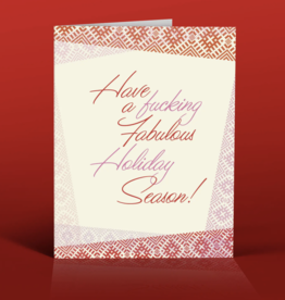 Offensive & Delightful MX02 Pink Holidays Wishes Card