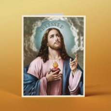 Offensive & Delightful BD05 #Blessed Jesus Card