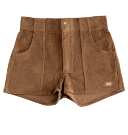 Hammies Mens Corduroy Solid Brown Short