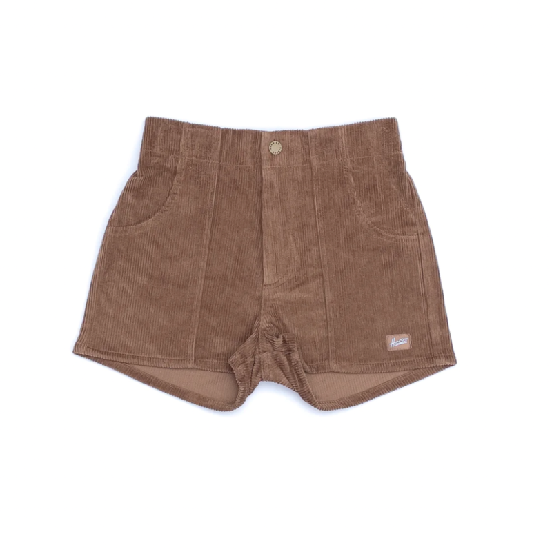 Hammies Women's Corduroy Solid Short Brown