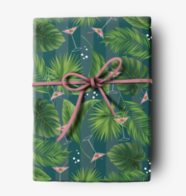 Mod Lounge Paper Co. Martini Palms Sheet Gift Wrap