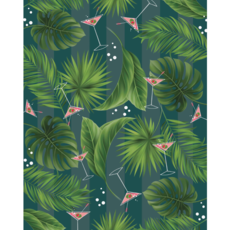 Mod Lounge Paper Co. Martini Palms Sheet Gift Wrap