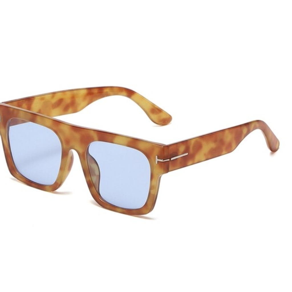 Peepa's Accessories Movie Colony Sunglasses Tortoise w/ Blue Lens