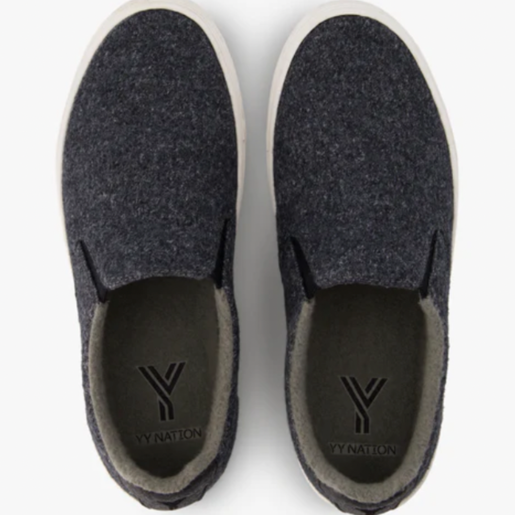 YY Nation Charcol/White Merino Wool Sneaker