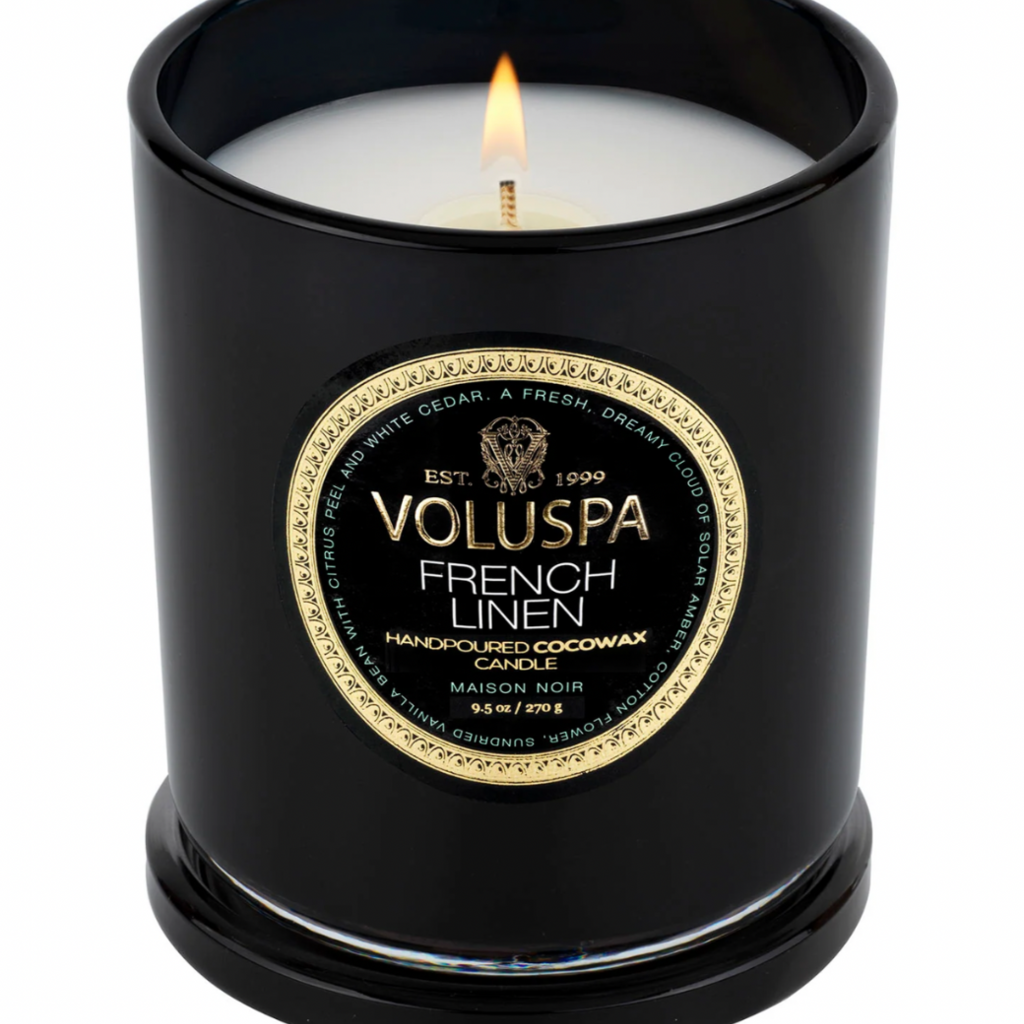 Voluspa French Linen 9.5 oz Classic Candle