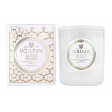 Voluspa Suede Blanc 9.5 oz Classic Candle