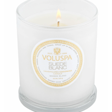 Voluspa Suede Blanc 9.5 oz Classic Candle