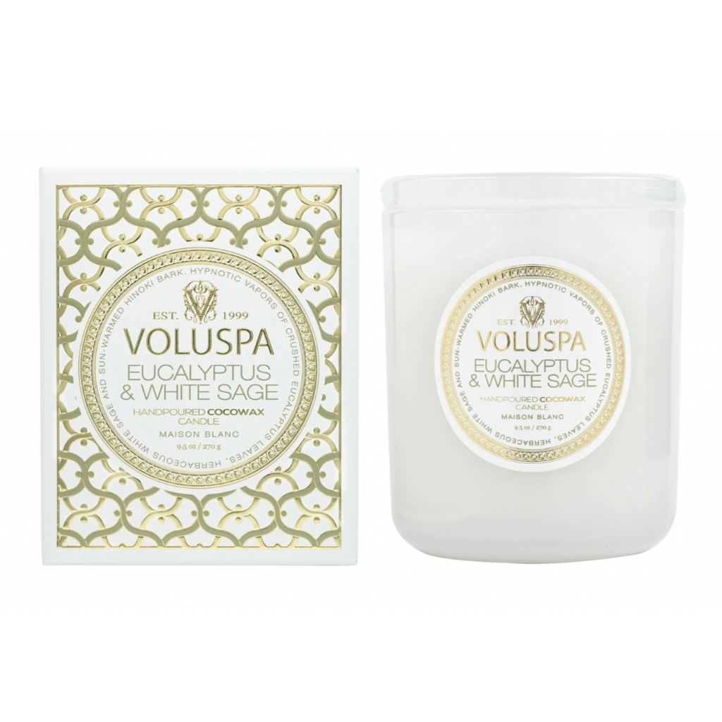 Voluspa Eucalyptus & White Sage 9.5 oz Classic Candle