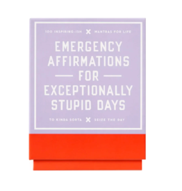 Chronicle Books Emergency Affirmations for Exceptionally Stupid Days Card Deck