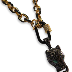 California Caftans Black Leopard Luxury Necklace