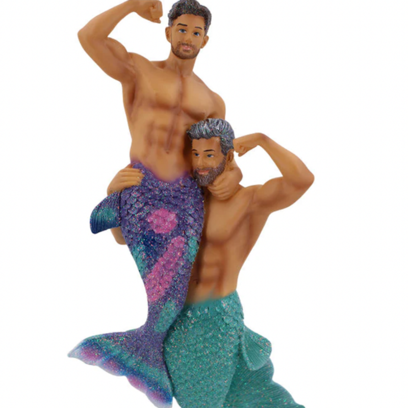 December Diamonds Playmates Mermen Ornament