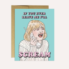 Party Mountain Paper Company Drew Barrymore Scream Card