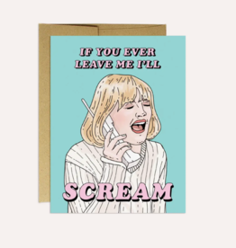 Party Mountain Paper Company Drew Barrymore Scream Card