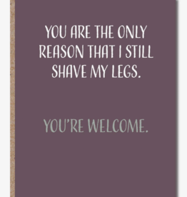 Modern Wit LV001 Shave My Legs Card