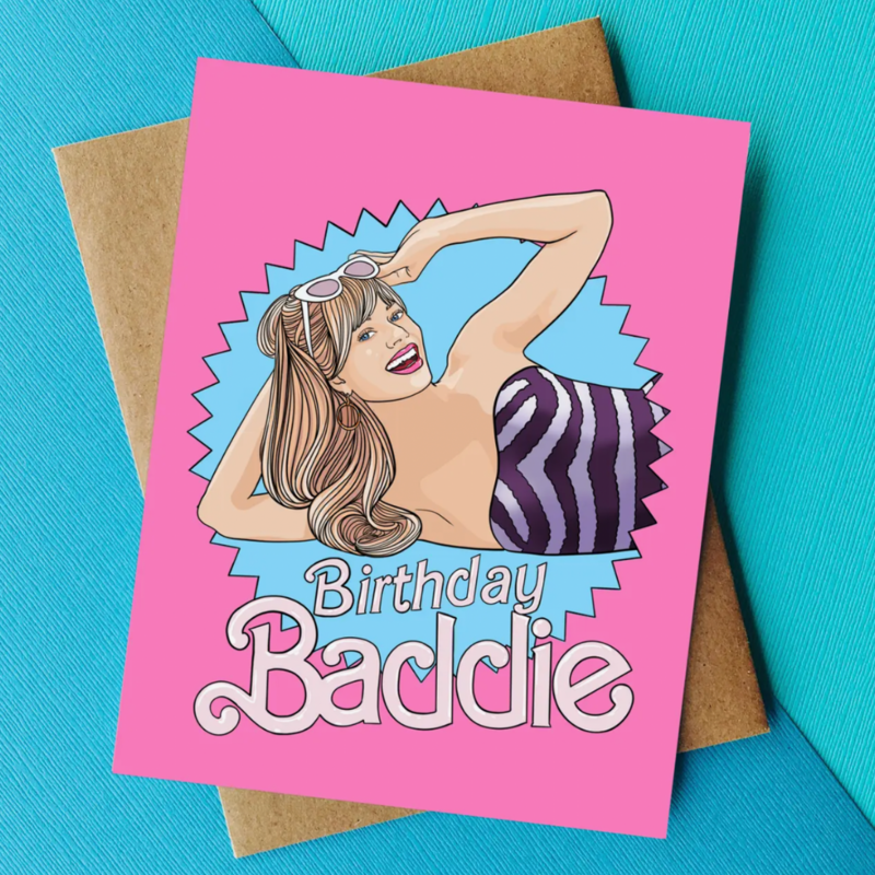 Pop Cult Paper Birthday Baddie Barbie Card