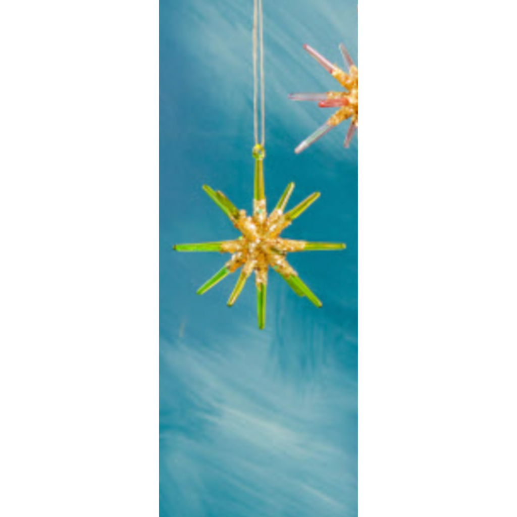 Glitterville 5" Sputnik Glass Ornament