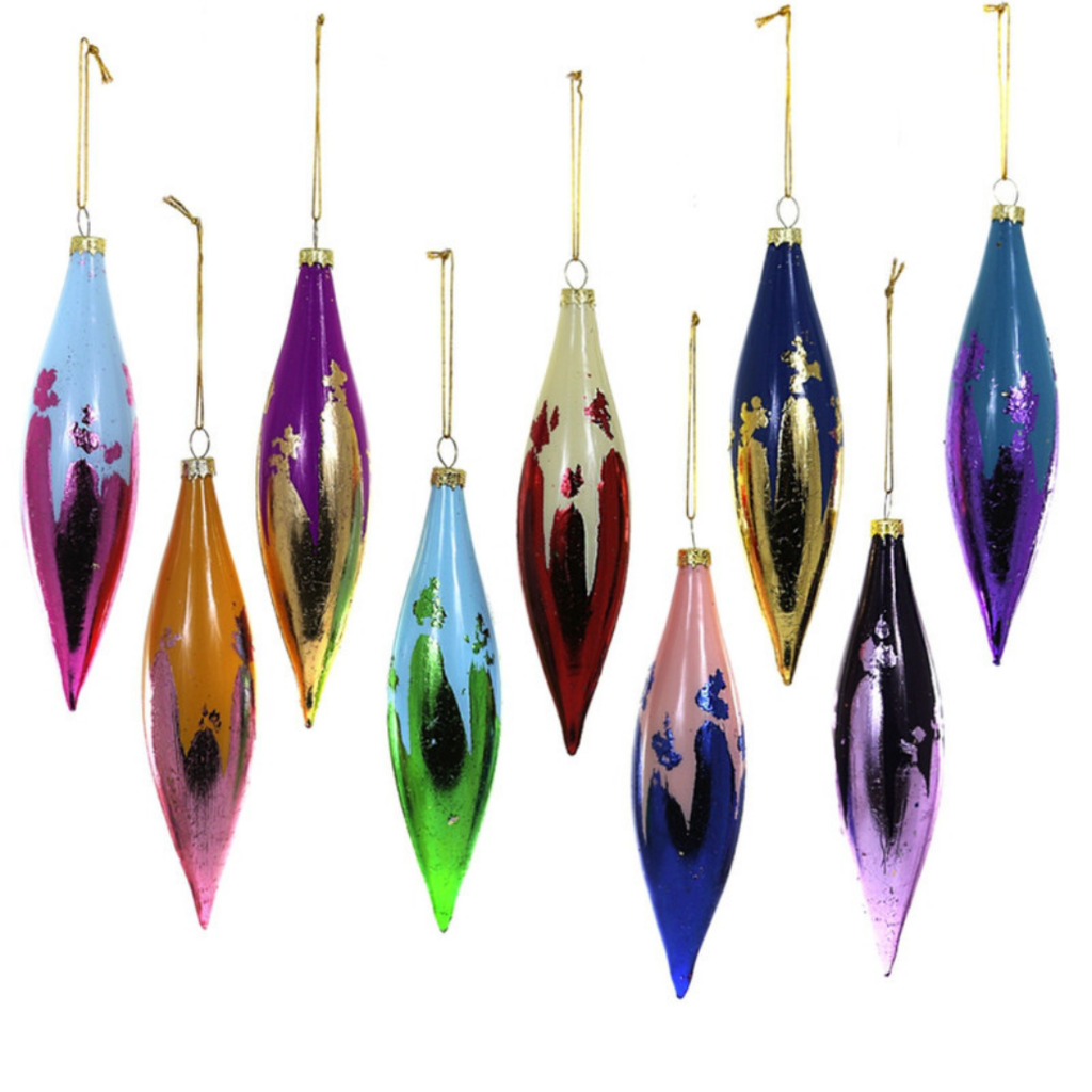 Cody Foster Shimer and Shine Spindle assorted colors Ornament