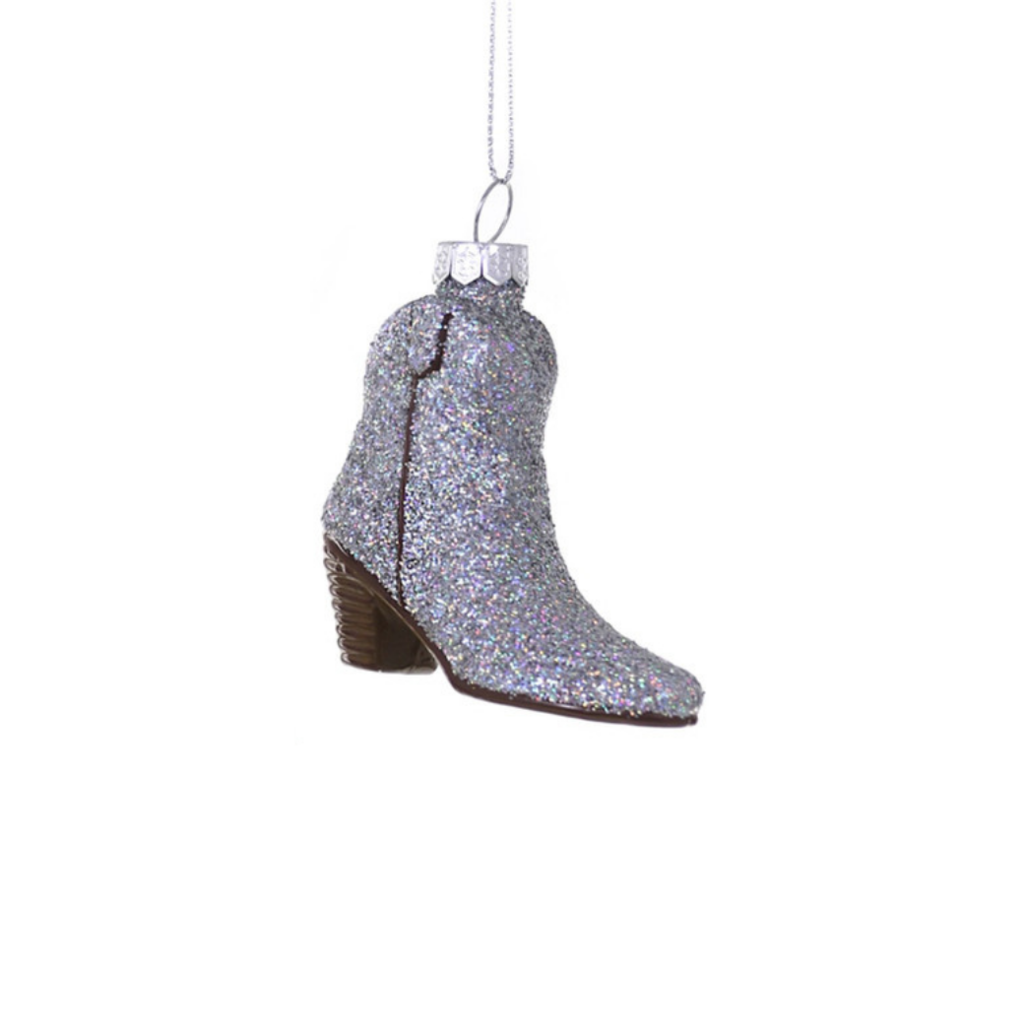 Cody Foster Glittered Cowboy Boot Ornament