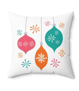 Tiki Mae Studios Pink/Blue/Orange Ornament Pillow