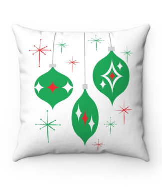 Tiki Mae Studios Green Ornament Pillow