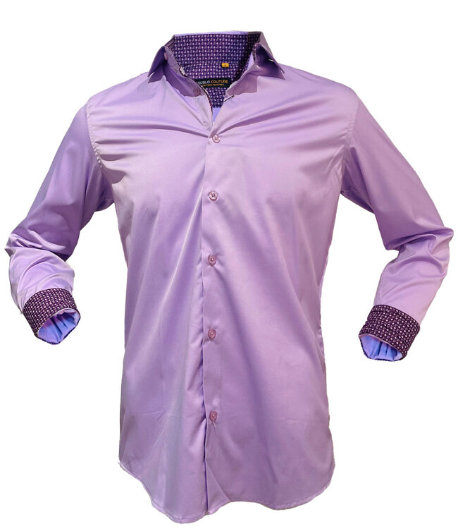 Suslo Couture Long Sleeve Solid Button Down Shirt