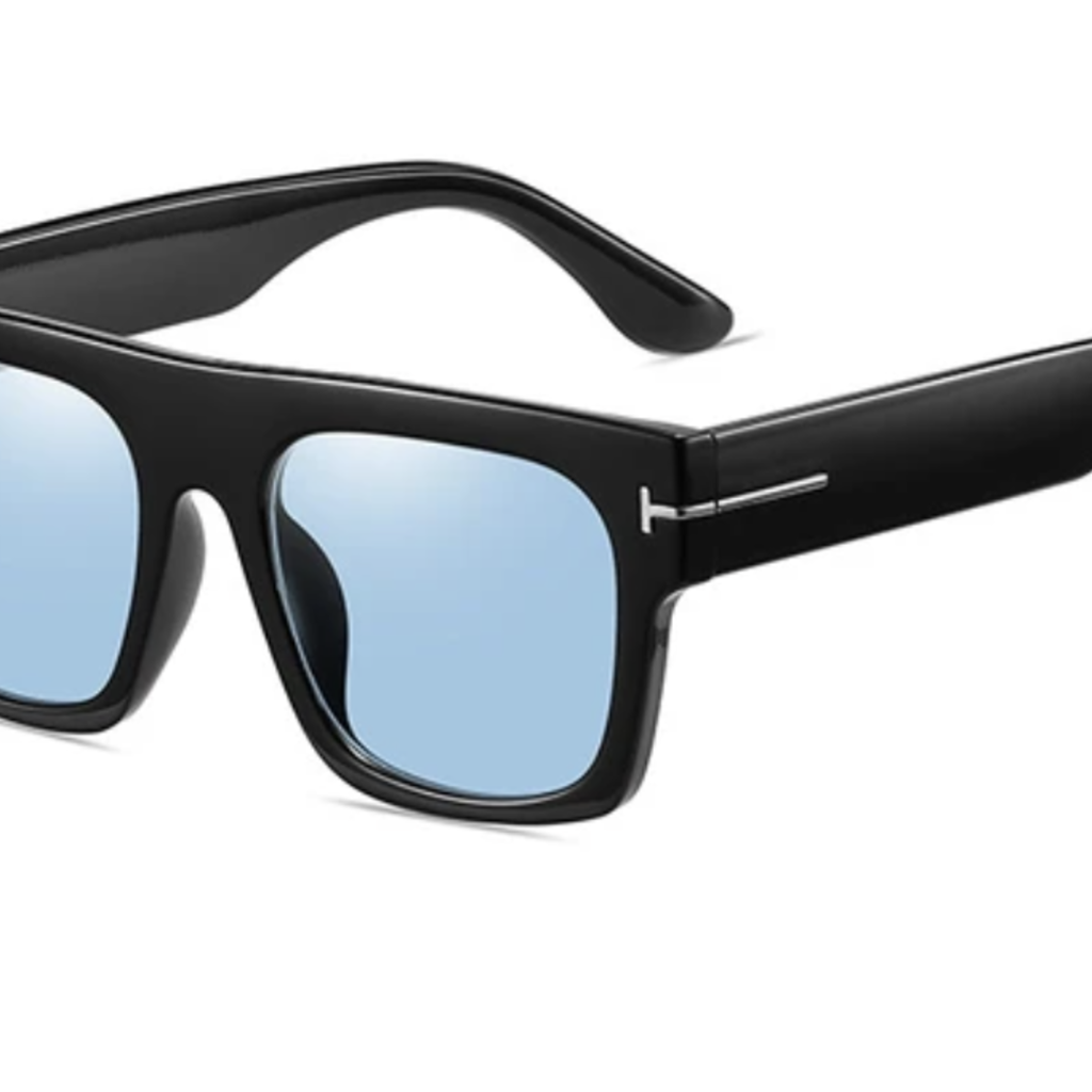 Peepa's Accessories Movie Colony Sunglasses Black w/ Blue Lens