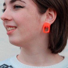 Coco's Musings Tangerine Sandra Earrings