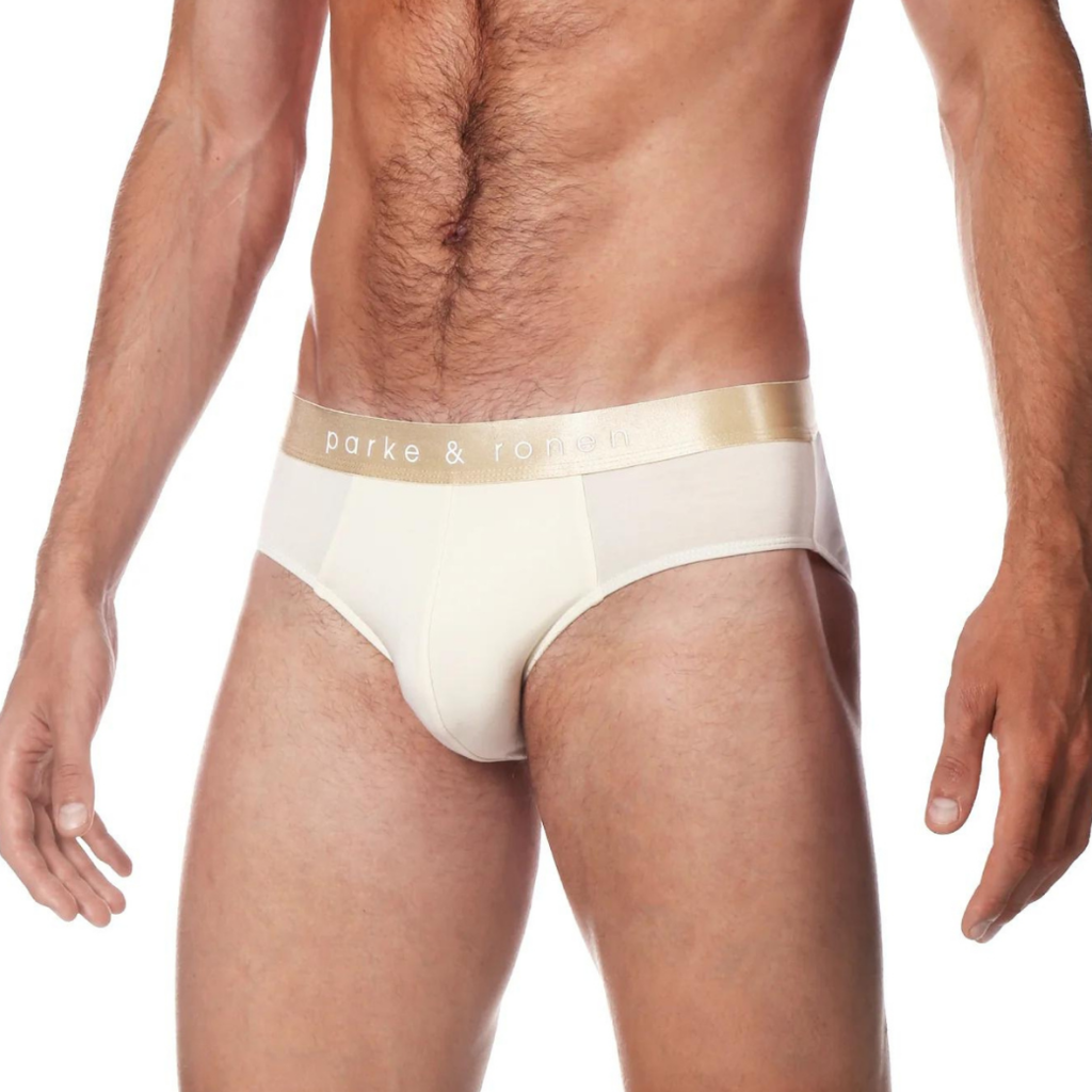 Parke & Ronen Solid Low Rise Brief (Eggshell)