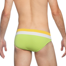 Parke & Ronen Colorblock Meridian Bikini (Sunflower Lime)