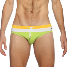 Parke & Ronen Colorblock Meridian Bikini (Sunflower Lime)