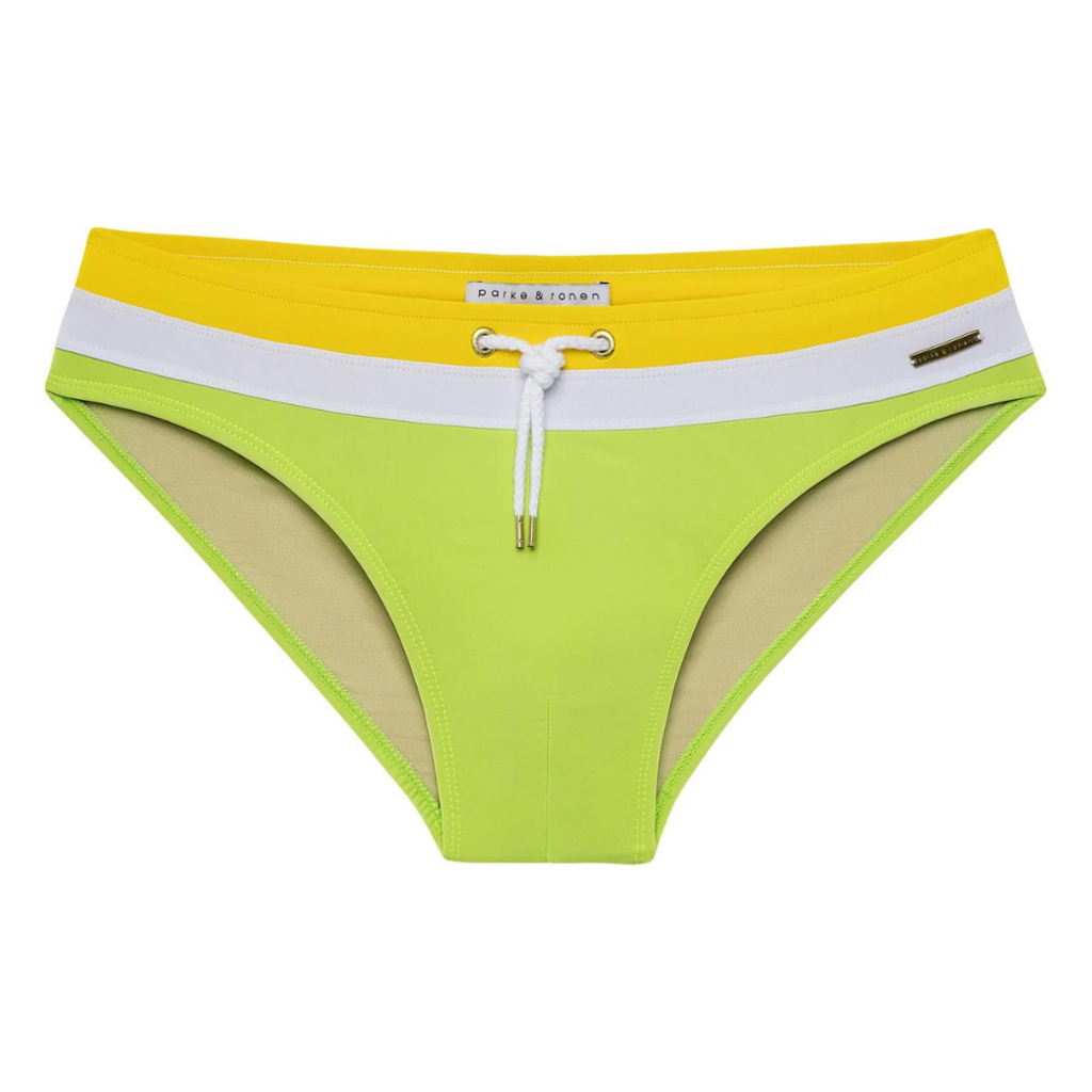 Parke & Ronen Colorblock Meridian Bikini (Sunflower Lime)