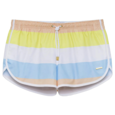 Parke & Ronen Runner Print Stretch Shorts (Aranciata Puglia Stripes)