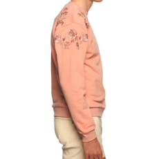 Parke & Ronen Etruscan Pink Bouquet Embroidered Sweatshirt