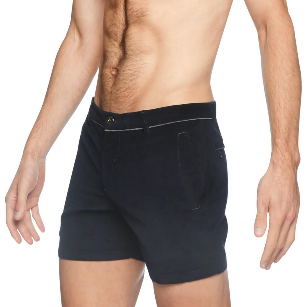 Parke & Ronen Dark Navy Stretch Corduroy Holler Short