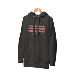 Peepa's Pink on Charcoal Palm Springs Local Unisexy Hoodie