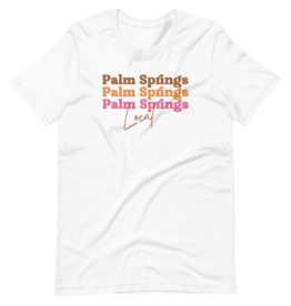 Peepa's Pink on White Palm Springs Local Unisexy Graphic Tee