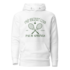 Peepa's White Racquet Club Unisexy Hoodie