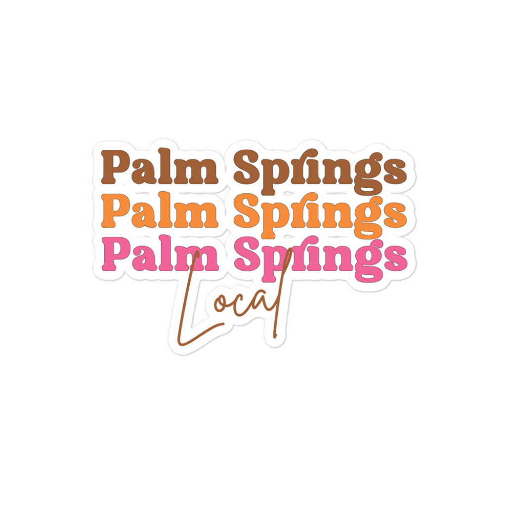 Peepa's Pink Palm Springs Local Sticker