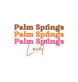 Peepa's Pink Palm Springs Local Sticker