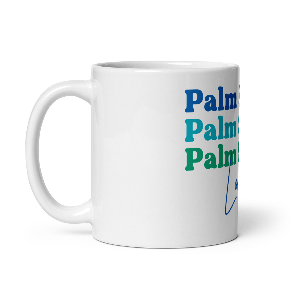 Peepa's Blue Palm Springs Local Mug