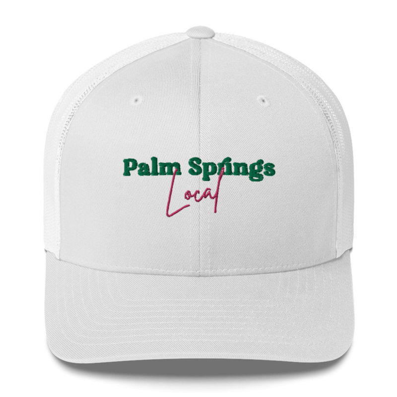 Peepa's Palm Springs Local Green/Pink on White Hat