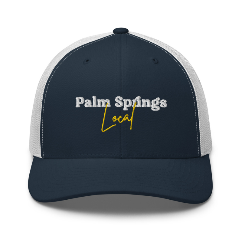 Peepa's Navy Palm Springs Local Trucker Hat
