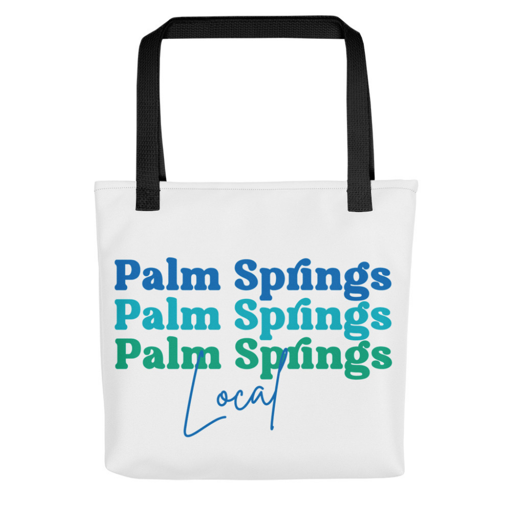 Peepa's Blue Palm Springs Local Tote Bag